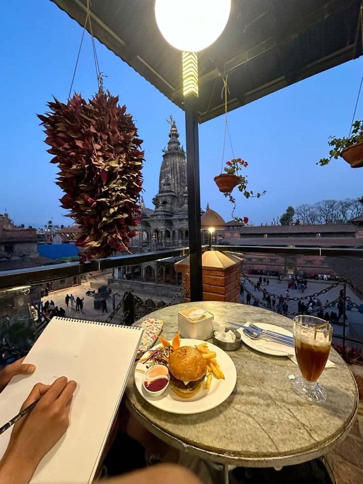 Patan Durbar Square cafés